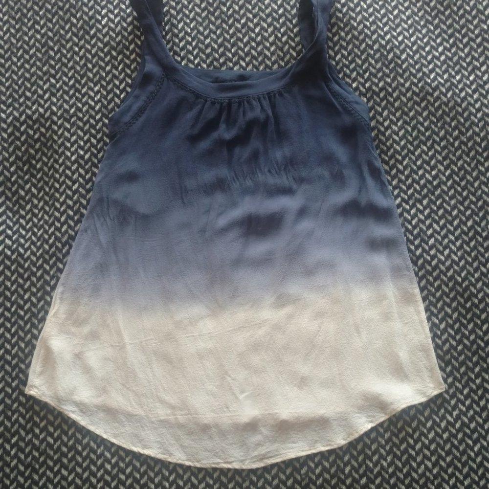 100% Silk Ombre Tank Top - Picture 2 of 6